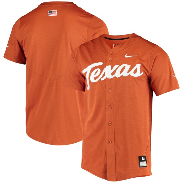 Men's Texas Longhorns Custom Orange Stitched Jersey